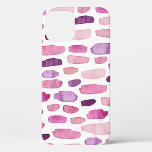 Funda Para iPhone 12 Flechas de color de agua: rosa, púrpura.