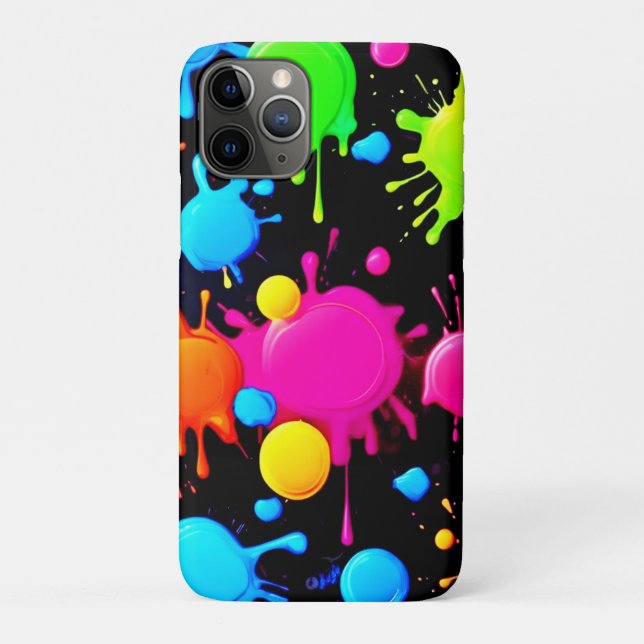 Funda De Case-Mate Para iPhone Flechas de pintura en negrita y brillante (Reverso)