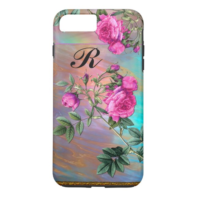 Funda De Case-Mate Para iPhone Flintz Rosa Monograma Plus (Reverso)