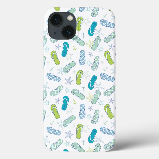 Funda De Case-Mate Para iPhone Flip Flop Pattern (Reverso)