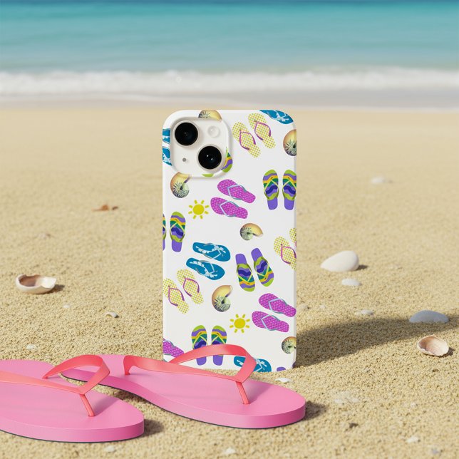 Funda De Case-Mate Para iPhone Flip Flops En La Playa (Subido por el creador)