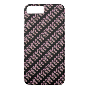 Funda Para iPhone 8 Plus/7 Plus Flip Flops Pink Black Women's