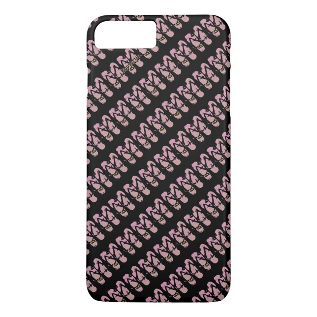 Funda De Case-Mate Para iPhone Flip Flops Pink Black Women's (Reverso)