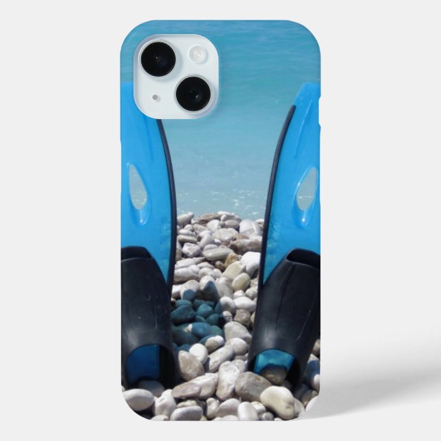 Funda De Case-Mate Para iPhone Flippers, Pebbles y Ocean (Reverso )