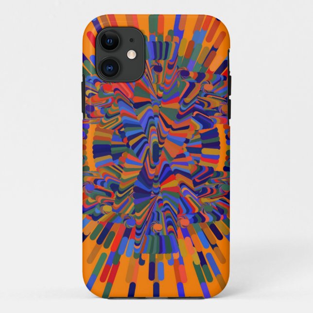 Funda De Case-Mate Para iPhone Flor abstracta (Reverso)