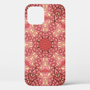 Funda Para iPhone 12 Flor abstracta mandala patrón étnico sin fisuras