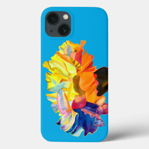 Funda Para iPhone 13 Flor acuarela de color carnación