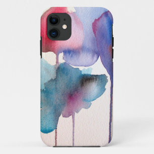 Funda Para iPhone 11 Flor acuarela diseño de arte floral moderno