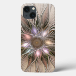 title_seo2 Flor alegre Abstracto Fractal floral Beige Brown