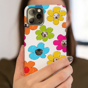 Funda Para iPhone 14 De Case-Mate Flor alegre Perro Mamá Collage de fotos divertido