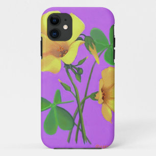 Funda Para iPhone 11 Flor amarilla del trébol