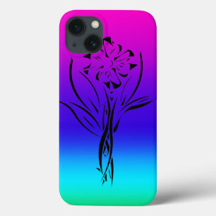 Funda Para iPhone 13 Flor arco iris