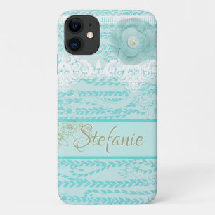 Funda Para iPhone 11 Flor azul