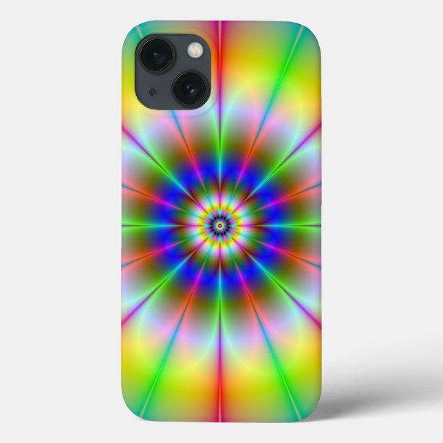 Funda De Case-Mate Para iPhone Flor brillante (Reverso)