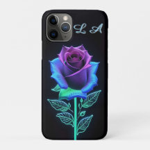 Flor brillante con acentos de neón