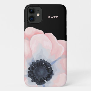 Funda Para iPhone 11 Flor color de agua rosa personalizada