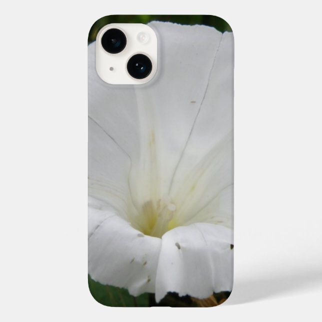 Funda De Case-Mate Para iPhone Flor Convolvulsa Blanca bonito (Reverso )