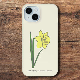 Funda Para iPhone 15 Flor Daffodil Pastel Botánico