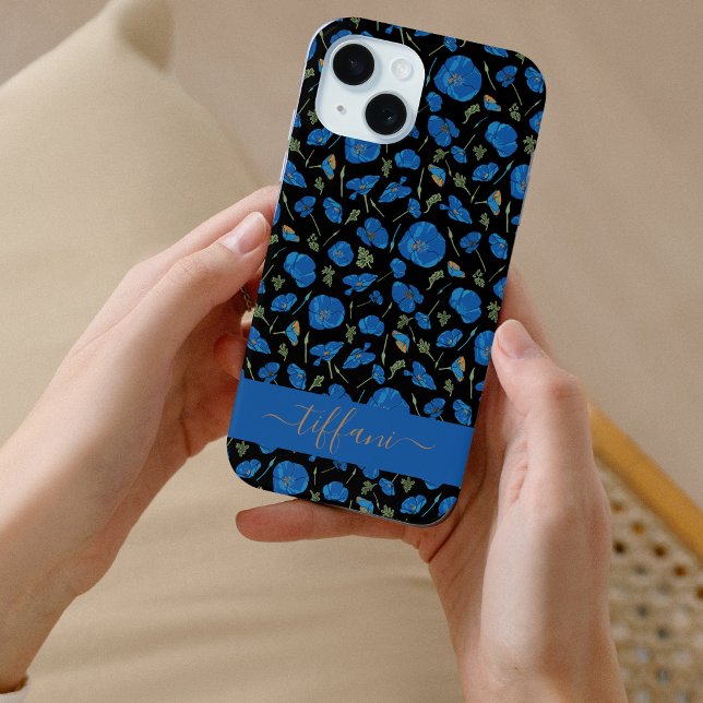 Funda De Case-Mate Para iPhone Flor de amapola azul de California (Subido por el creador)