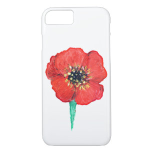 Funda Para iPhone 8/7 Flor de amapola roja