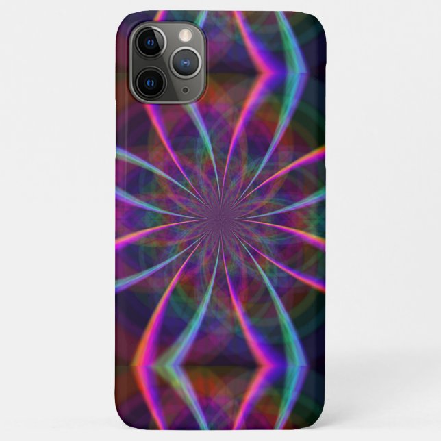 Funda De Case-Mate Para iPhone Flor de Arcoíris Loca Dos (Reverso)