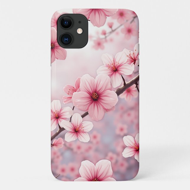 Funda De Case-Mate Para iPhone flor de cerezo (Reverso)