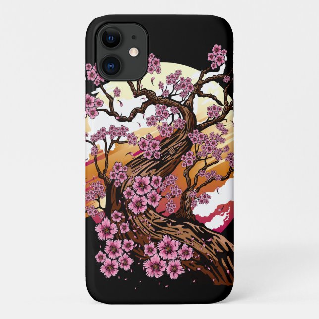 Funda De Case-Mate Para iPhone Flor de cerezo salvaje (Reverso)