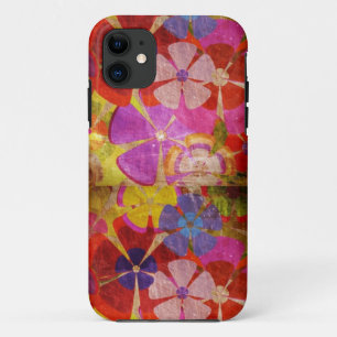 Funda Para iPhone 11 Flor de color rosa, azul, rojo, púrpura