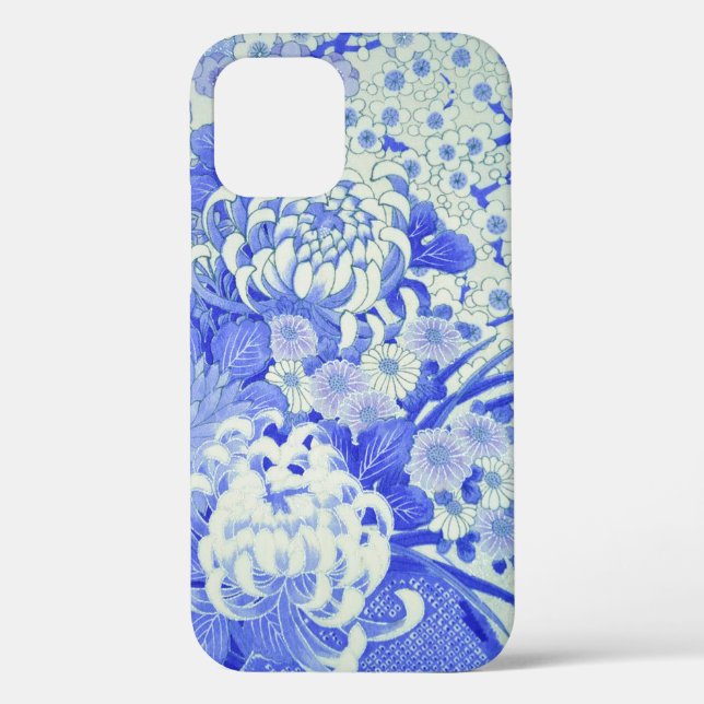 Funda De Case-Mate Para iPhone Flor de crisantemo, diseño japonés (Reverso )