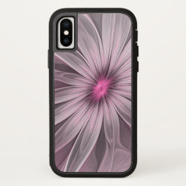 Funda Para iPhone 13 Flor de fantasía Abstracto Plum Floral Fractal Art