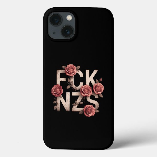 Funda De Case-Mate Para iPhone Flor de FCK NZS contra derecha Lgbtq+ (Reverso)