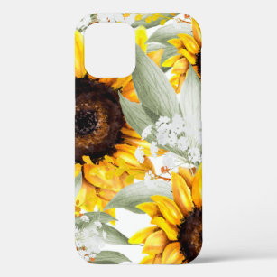 Funda Para iPhone 12 Flor de flor de girasol amarilla ruidosa flor