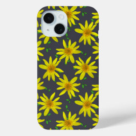Funda Para iPhone 15 Flor de flores amarillas en cualquier color