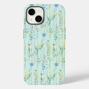 Funda Para iPhone 14 De Case-Mate Flor de gradiente de color de agua botánica rústic