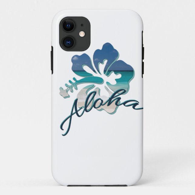 Funda De Case-Mate Para iPhone Flor de Hibiscus Aloha Hawaii (Reverso)