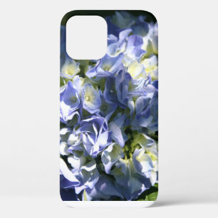 Funda Para iPhone 12 Flor de hidrangea azul claro