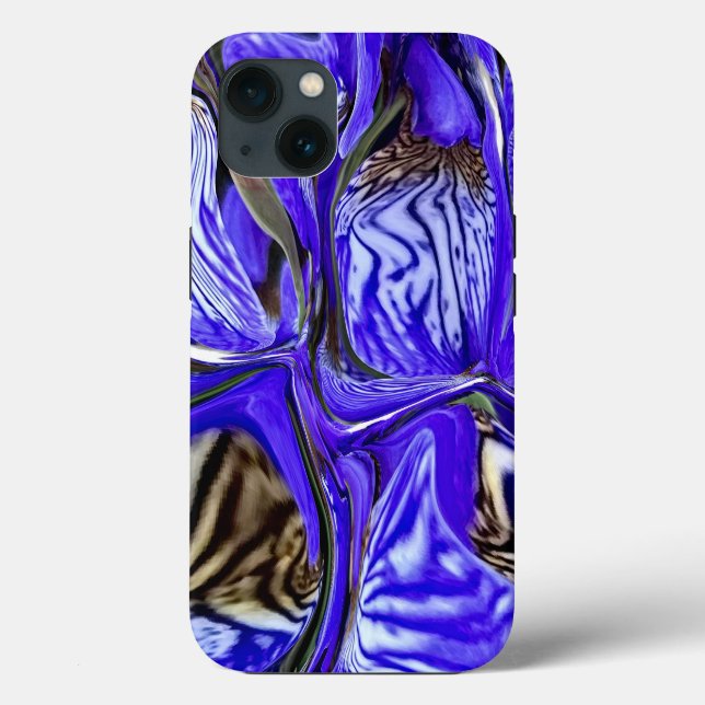 Funda De Case-Mate Para iPhone Flor de iris púrpura (Reverso )