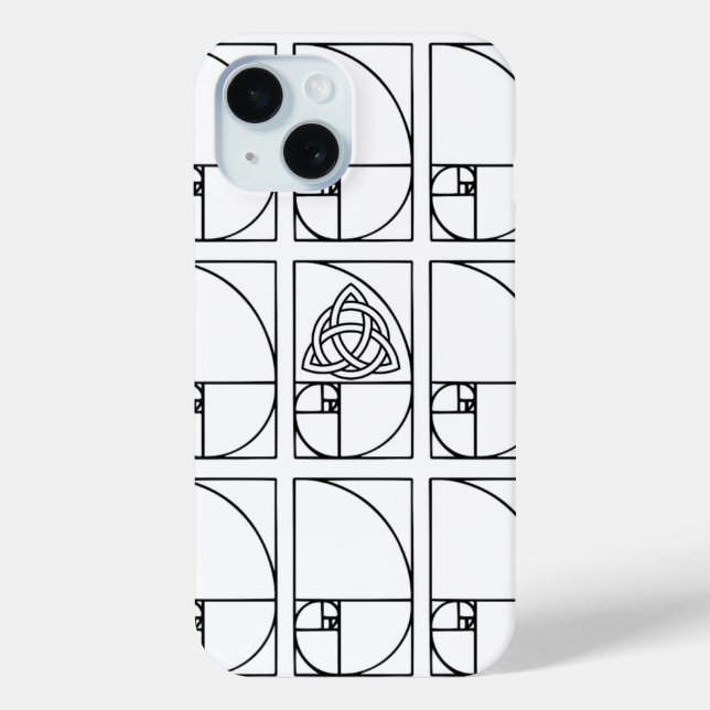 Funda De Case-Mate Para iPhone Flor de la vida geometría sagrada triskelion (Reverso )