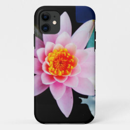 Funda Para iPhone 11 Flor de lirio de agua rosada y naranja caliente
