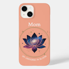 Funda Para iPhone 14 De Case-Mate Flor de Loto Cósmica Mamá en Flor
