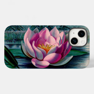 Funda Para iPhone 14 De Case-Mate Flor de Lotus rosa vintage