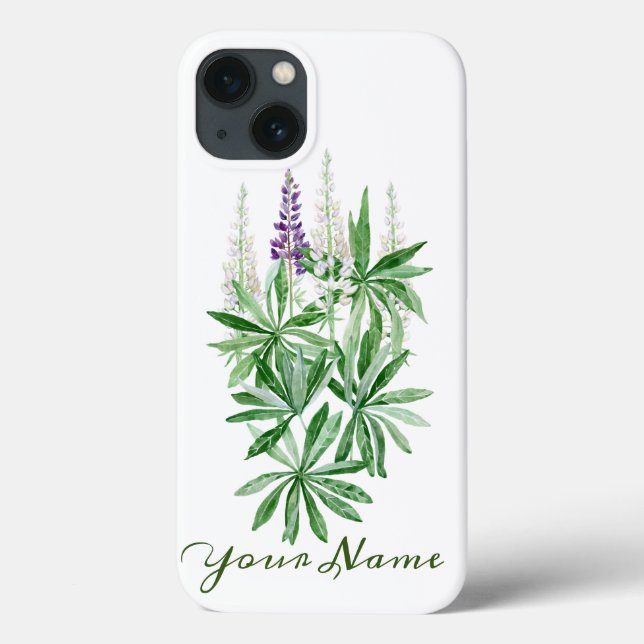 Funda De Case-Mate Para iPhone Flor de Lupin (Reverso)