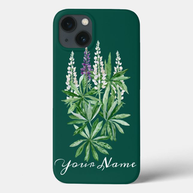 Funda De Case-Mate Para iPhone Flor de Lupin (Reverso)