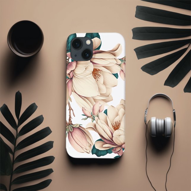 Funda De Case-Mate Para iPhone Flor de magnolia (Subido por el creador)