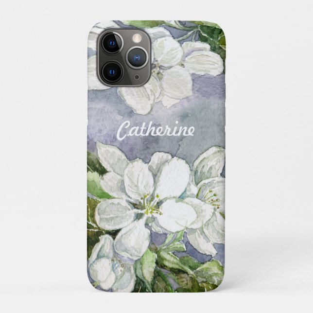 Funda De Case-Mate Para iPhone Flor de manzana (Reverso)