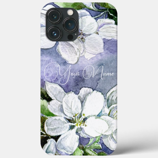 Funda De Case-Mate Para iPhone Flor de manzana (Reverso )