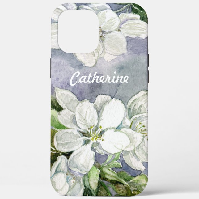 Funda De Case-Mate Para iPhone Flor de manzana (Reverso )