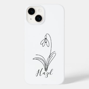 Funda Para iPhone 14 De Case-Mate Flor de natalidad personalizada en enero