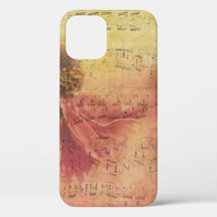 Funda Para iPhone 12 Flor de papel de fondo de textura