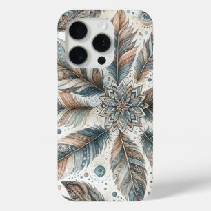 Funda Para iPhone 15 Pro Flor de plumas